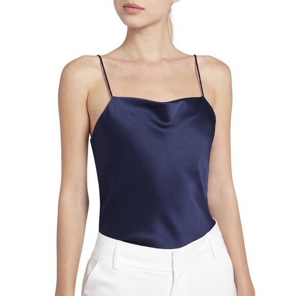 Alice + Olivia Tops - NWT Alice + Olivia Harmon Camisole Navy Top Size L